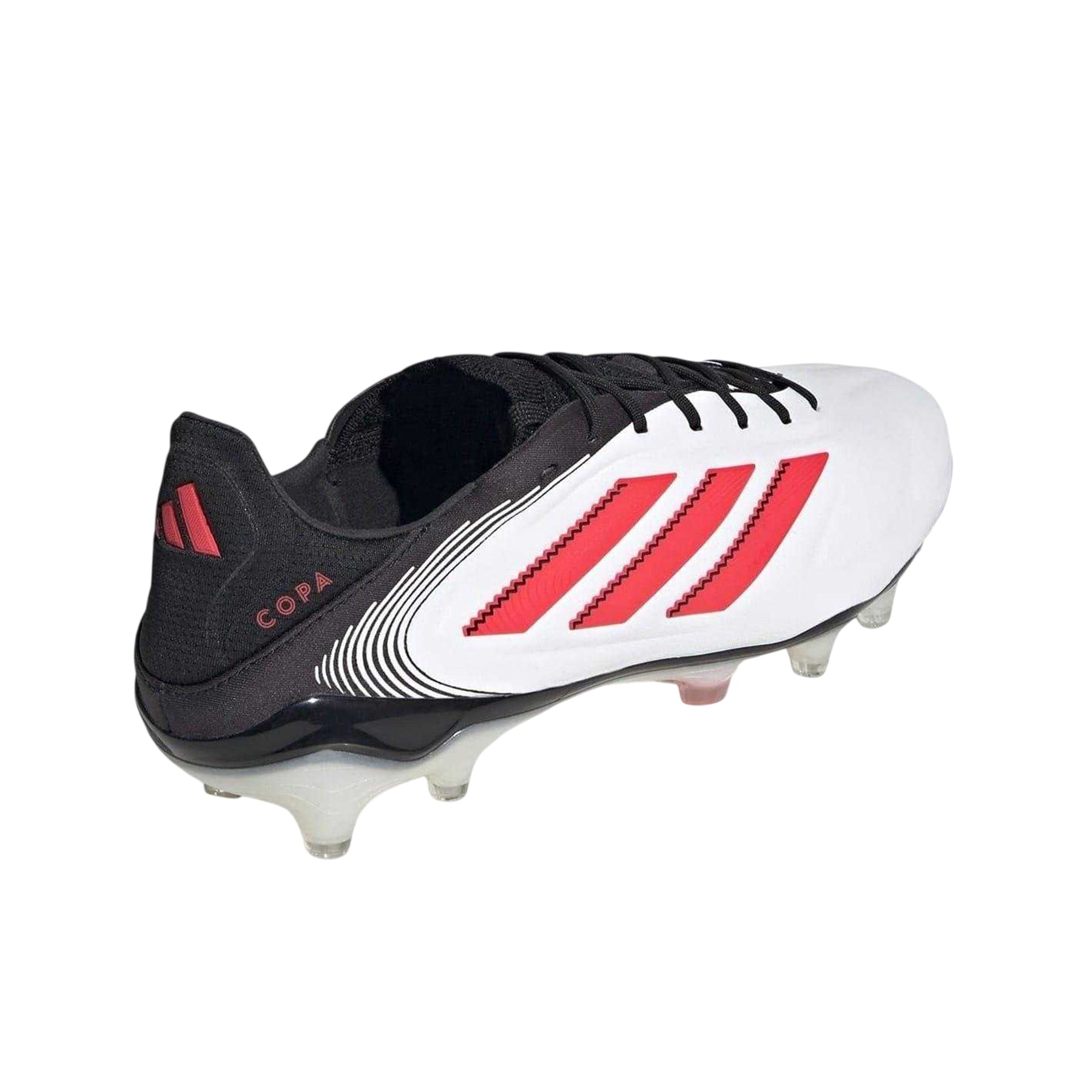 White-Red - Back - Adidas Unisex Adult Copa Pure III Elite Leather Firm Ground Football Boots