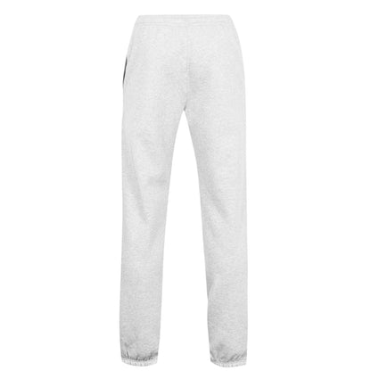 Light Grey - Back - Lacoste Mens Fleece Regular Jogging Bottoms