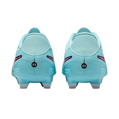 Blue-White - Back - Nike Unisex Adult Tiempo Legend 10 Leather Firm Ground Football Boots