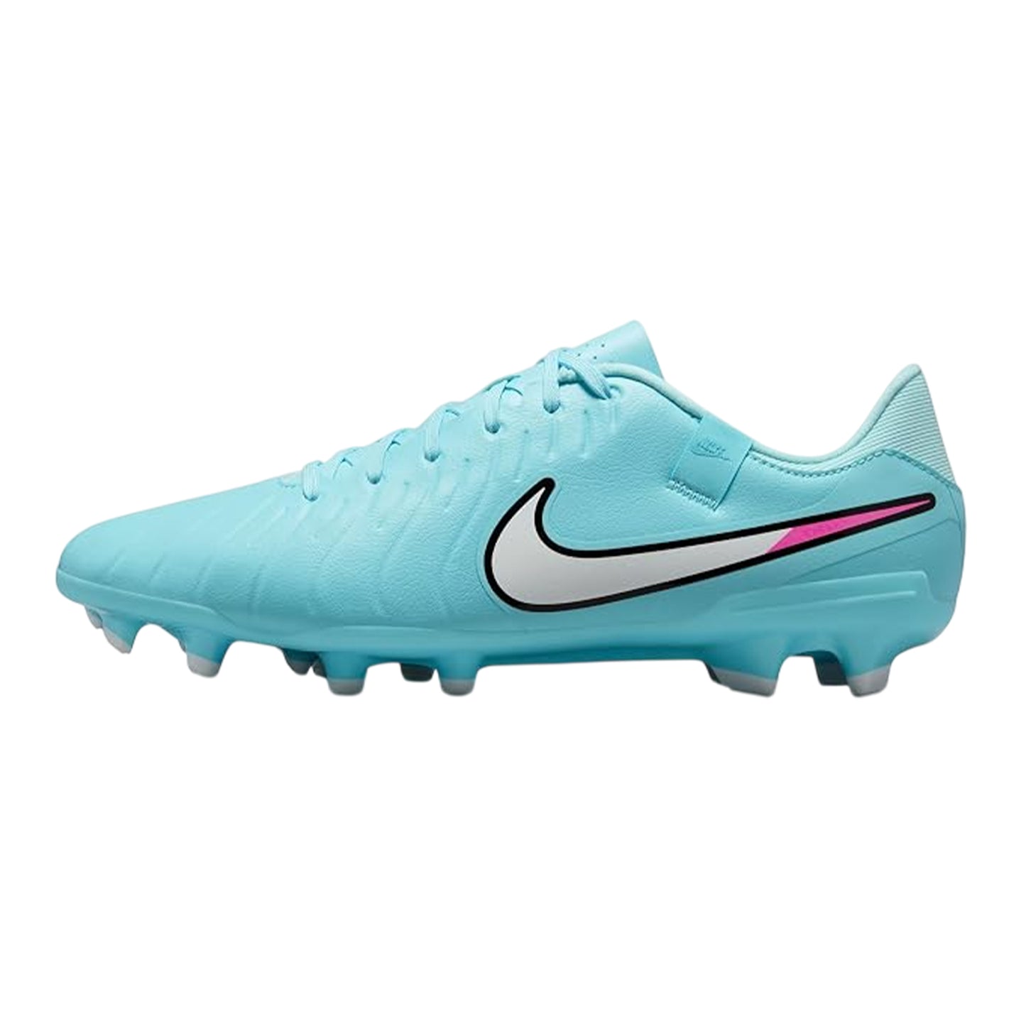 Blue-White - Side - Nike Unisex Adult Tiempo Legend 10 Leather Firm Ground Football Boots