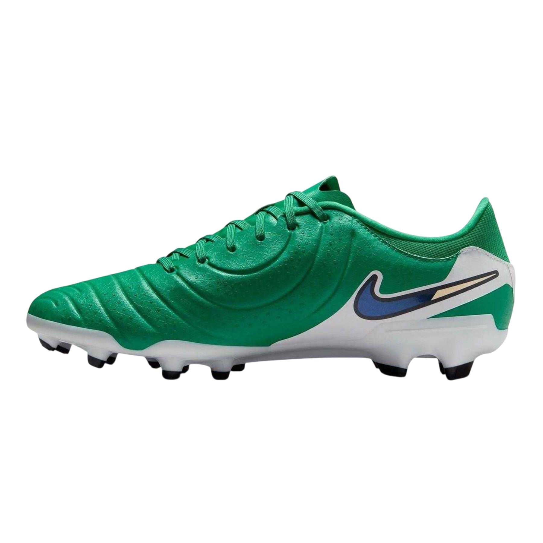 Green-Black - Side - Nike Unisex Adult Tiempo Legend 10 Leather Firm Ground Football Boots