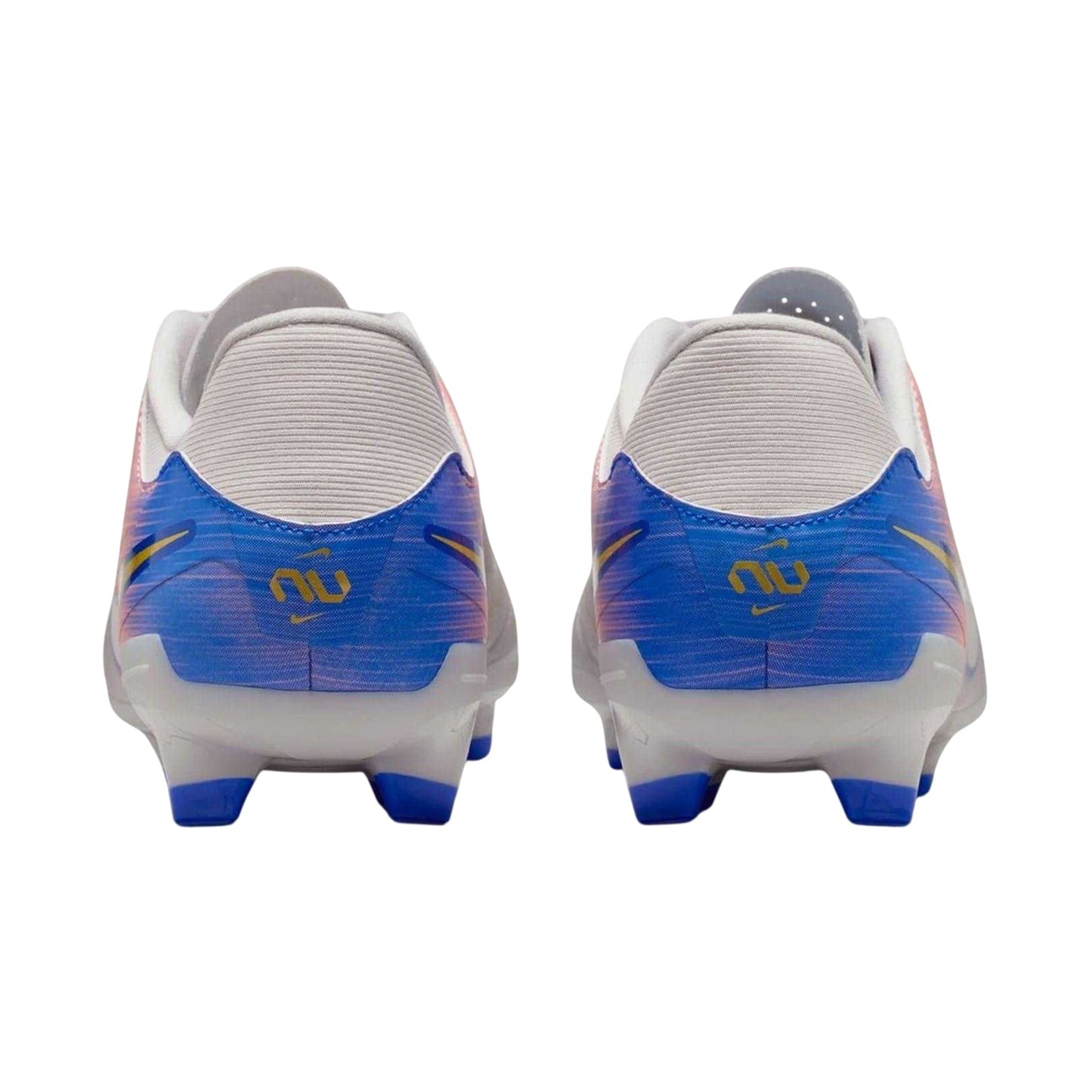 Grey-Blue - Back - Nike Unisex Adult Tiempo Legend 10 Leather Firm Ground Football Boots