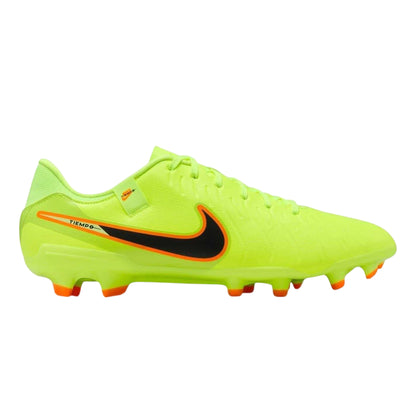 Volt-Black - Front - Nike Unisex Adult Tiempo Legend 10 Leather Firm Ground Football Boots