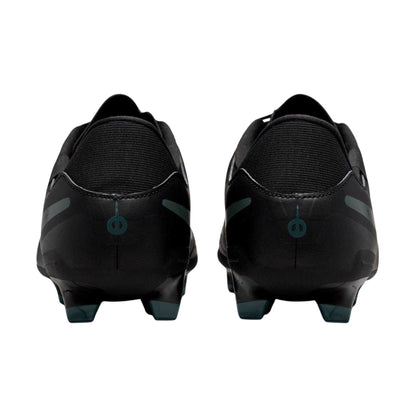 Black-Green - Back - Nike Unisex Adult Tiempo Legend 10 Leather Firm Ground Football Boots