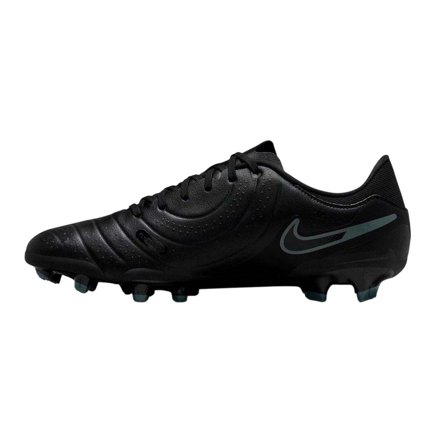 Black-Green - Side - Nike Unisex Adult Tiempo Legend 10 Leather Firm Ground Football Boots
