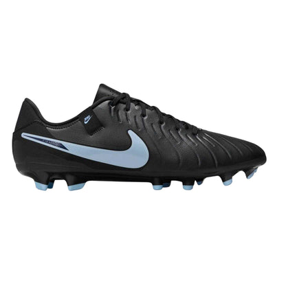 Black - Front - Nike Unisex Adult Tiempo Legend 10 Leather Firm Ground Football Boots