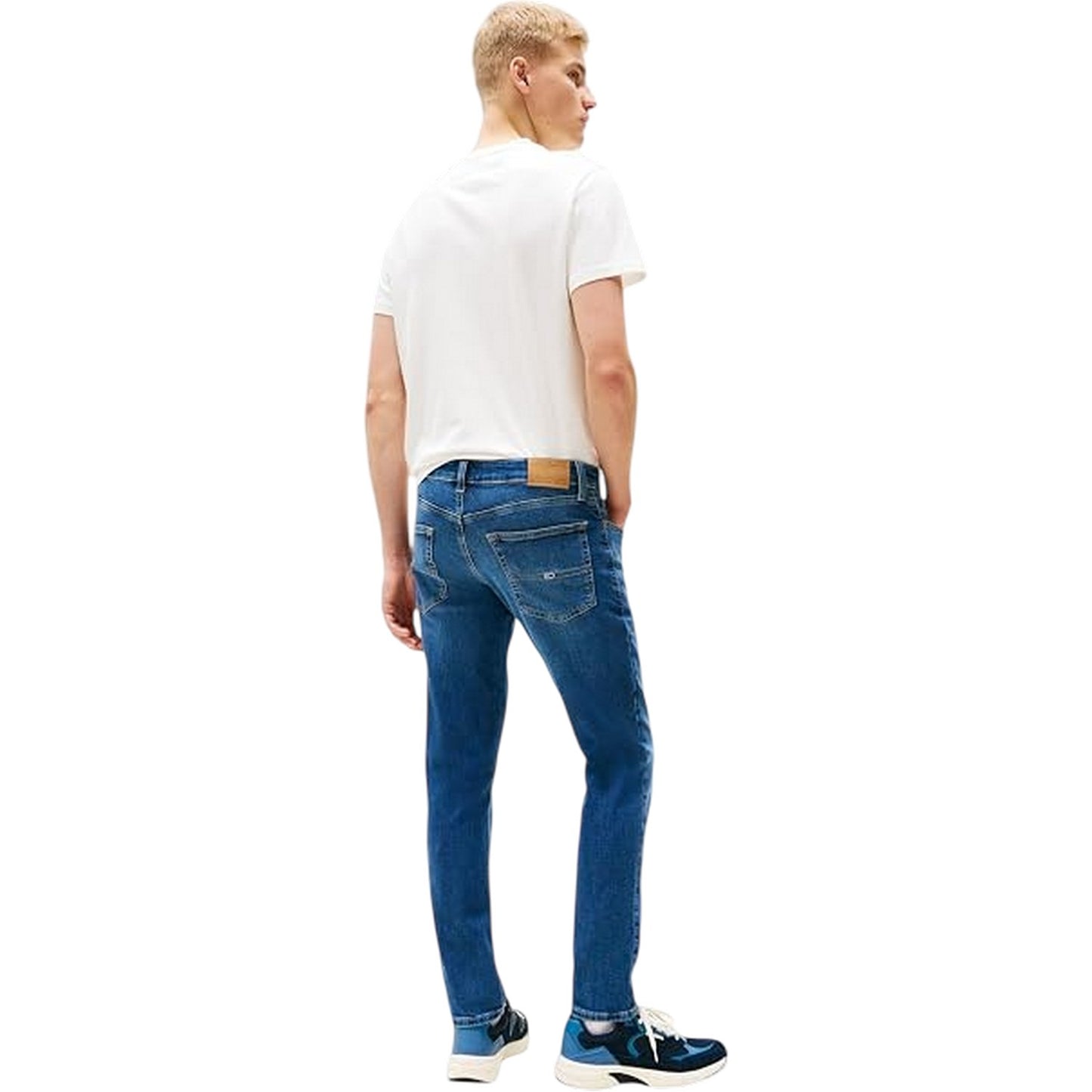 Medium Blue - Back - Tommy Jeans Mens Denim Jeans