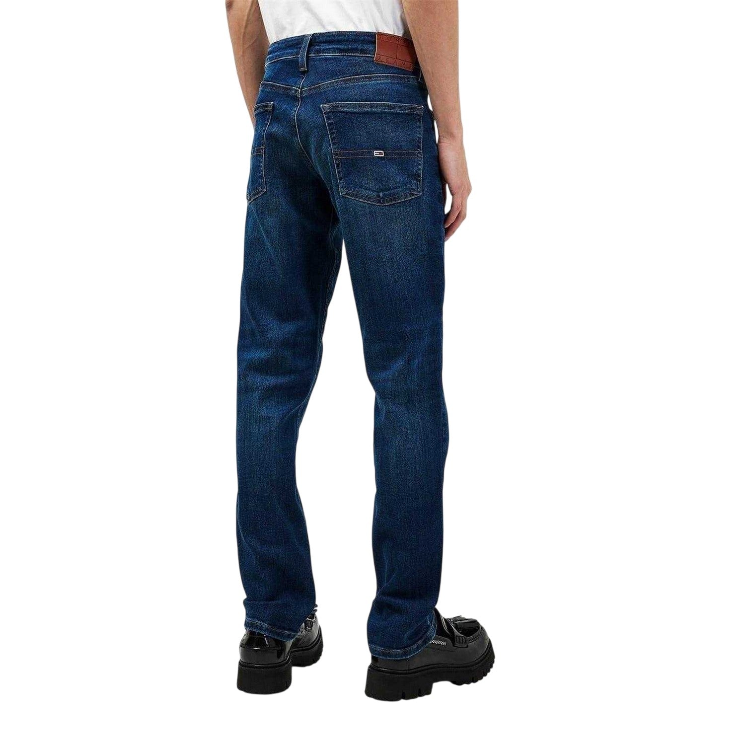 Dark Denim - Back - Tommy Jeans Mens Denim Jeans