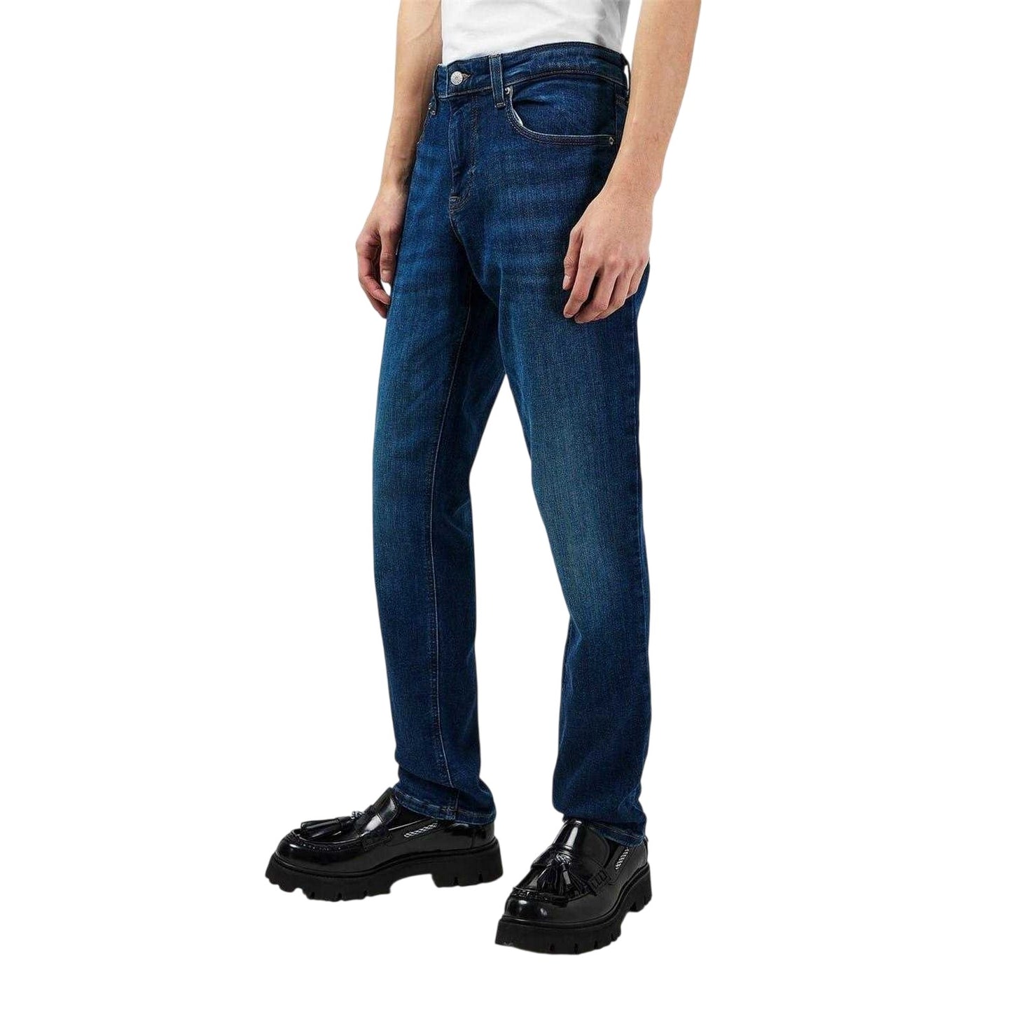 Dark Denim - Side - Tommy Jeans Mens Denim Jeans