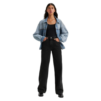 Rosie - Side - Levis Womens-Ladies Cotton Blend Wide Leg Jeans