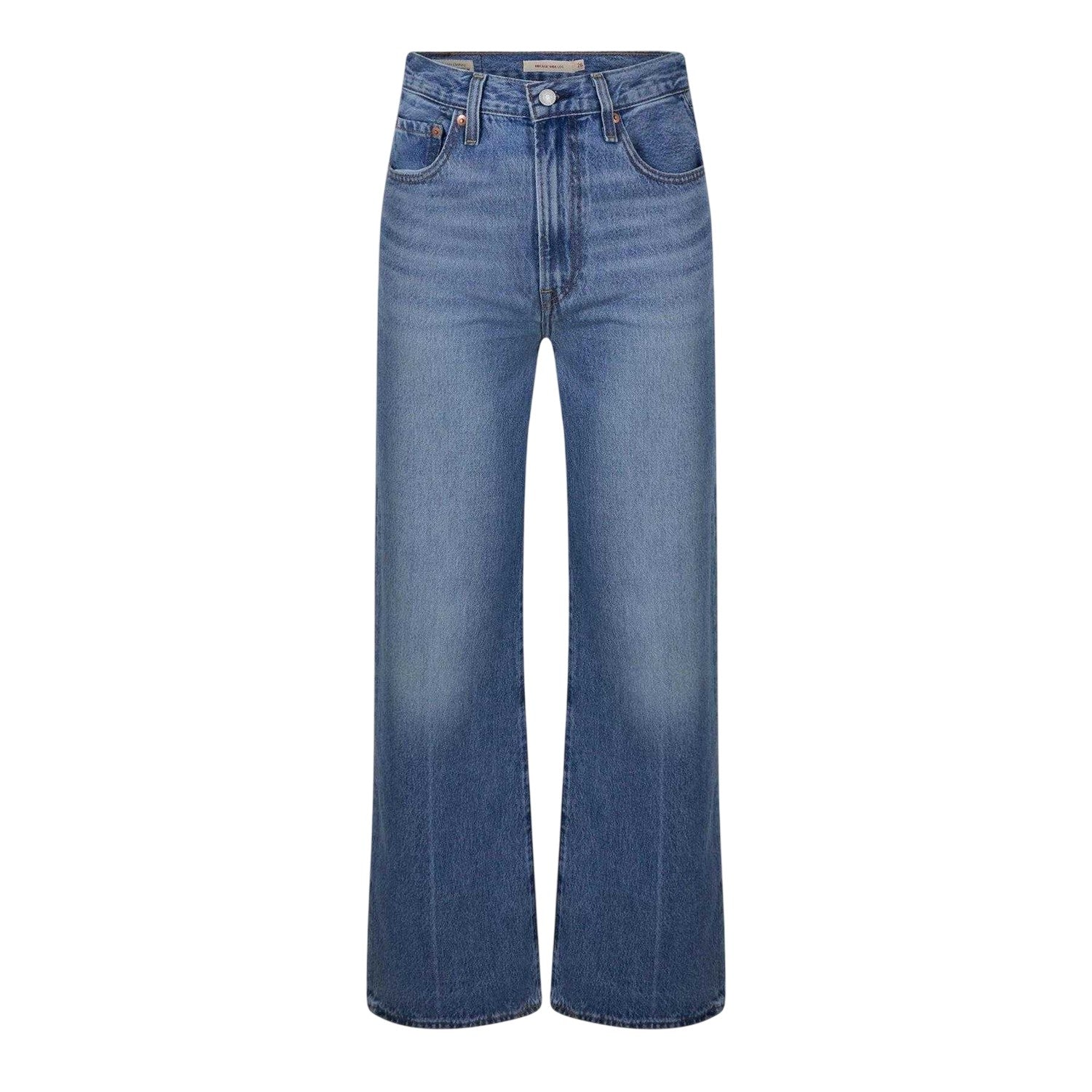 Under The Moonlight - Front - Levis Womens-Ladies Cotton Blend Wide Leg Jeans