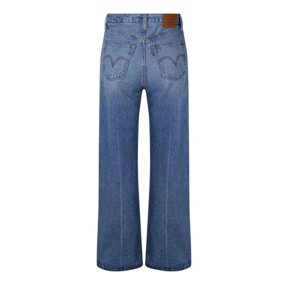 Under The Moonlight - Back - Levis Womens-Ladies Cotton Blend Wide Leg Jeans