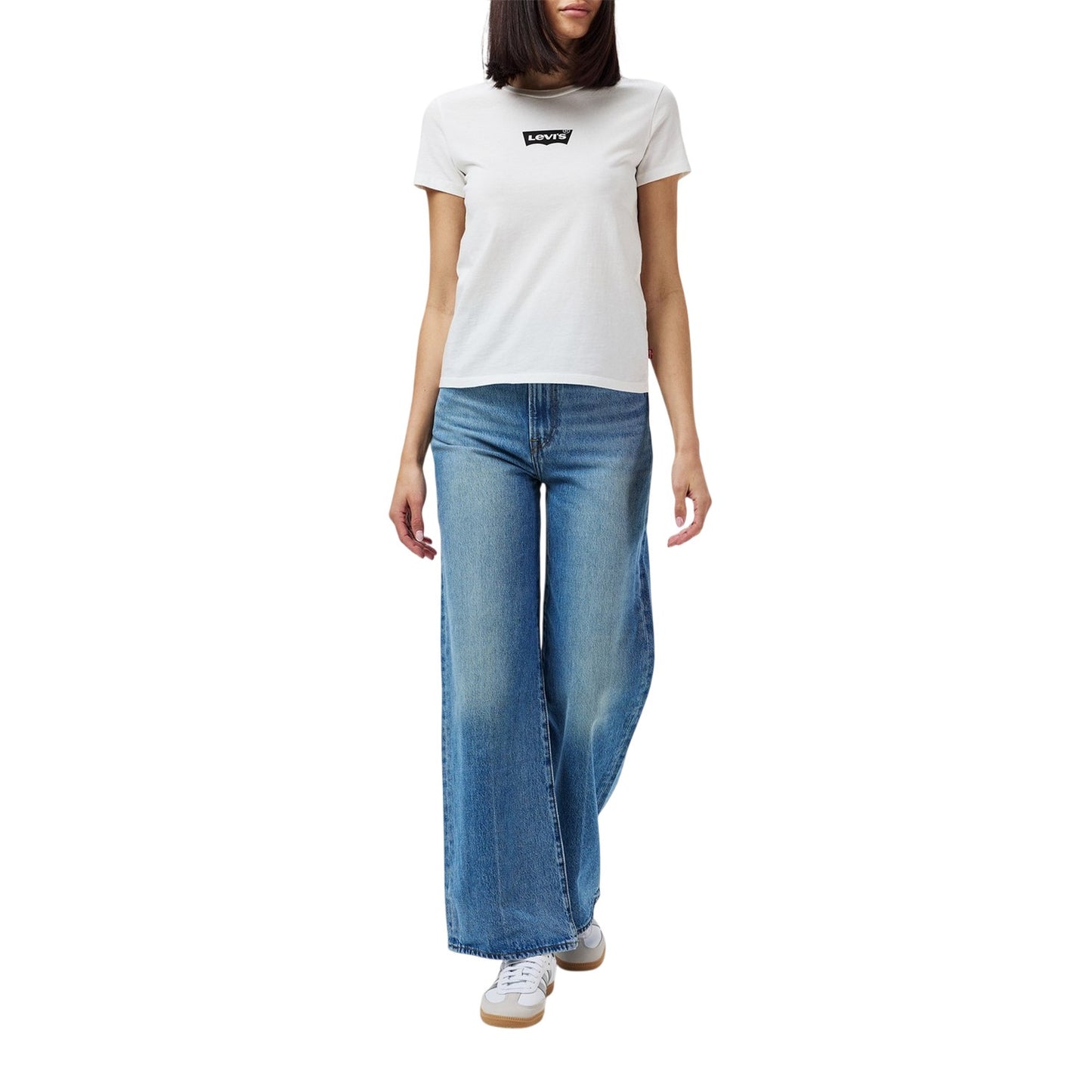 Under The Moonlight - Side - Levis Womens-Ladies Cotton Blend Wide Leg Jeans