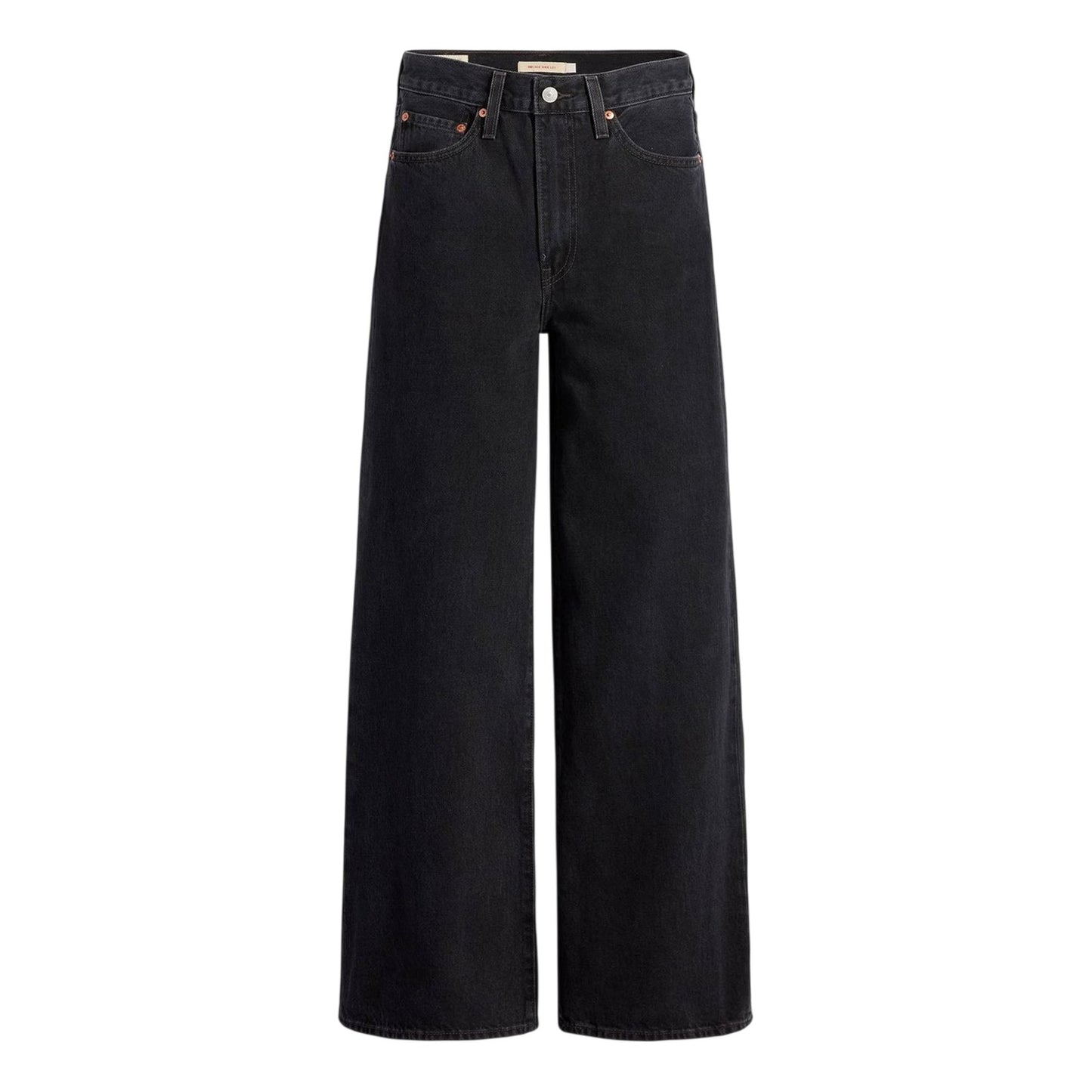 Rosie - Front - Levis Womens-Ladies Cotton Blend Wide Leg Jeans