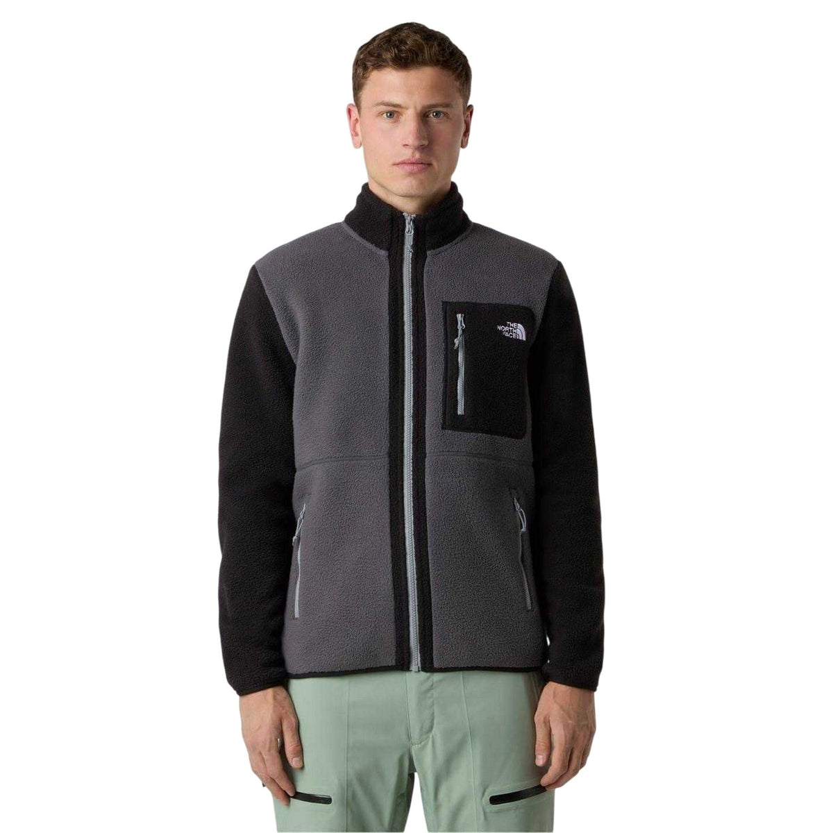 Black - Side - The North Face Mens Yumiori Full Zip Fleece Jacket