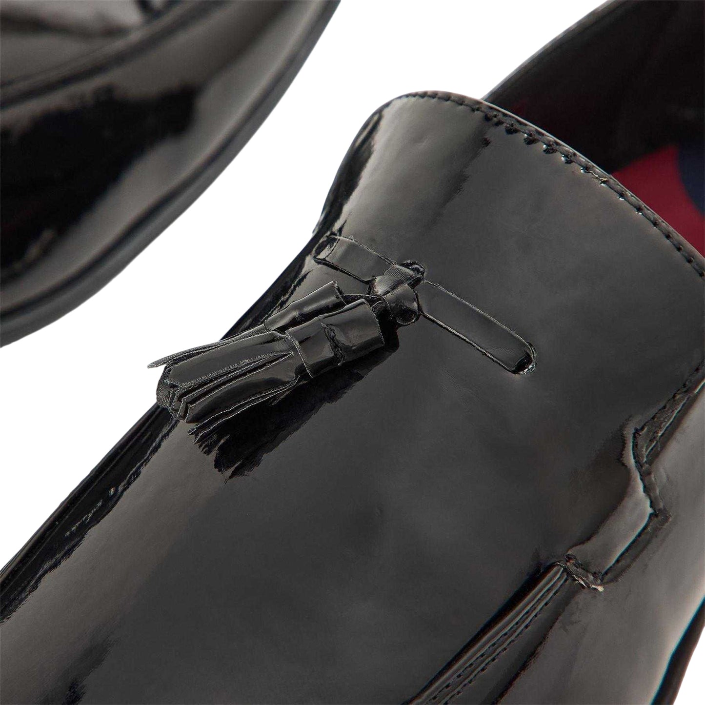 Black - Lifestyle - Lambretta Mens Leather Tassel Formal Loafers