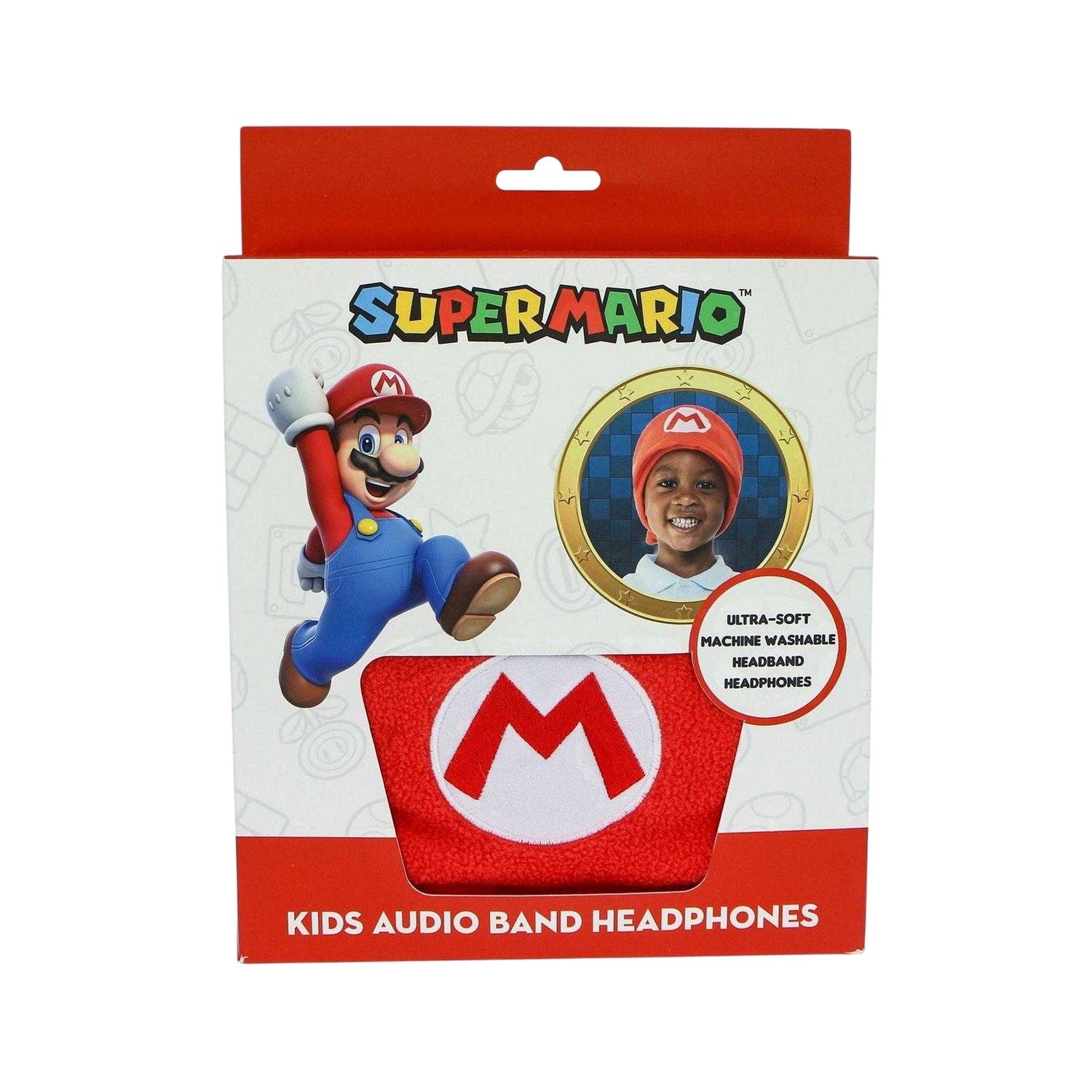 Red - Back - Super Mario Headphones Headband