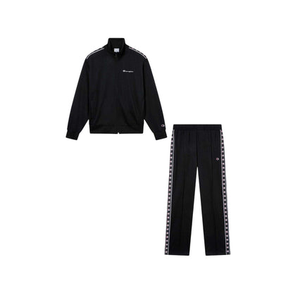 Black - Front - Champion Mens Poly Tracksuit