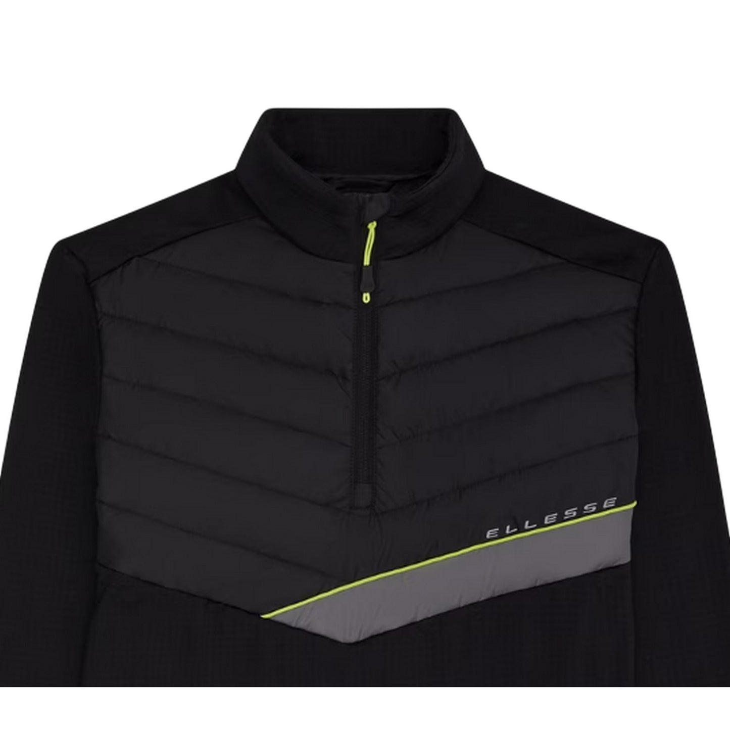 Black - Back - Ellesse Mens Gueza Half Zip Fleece Top