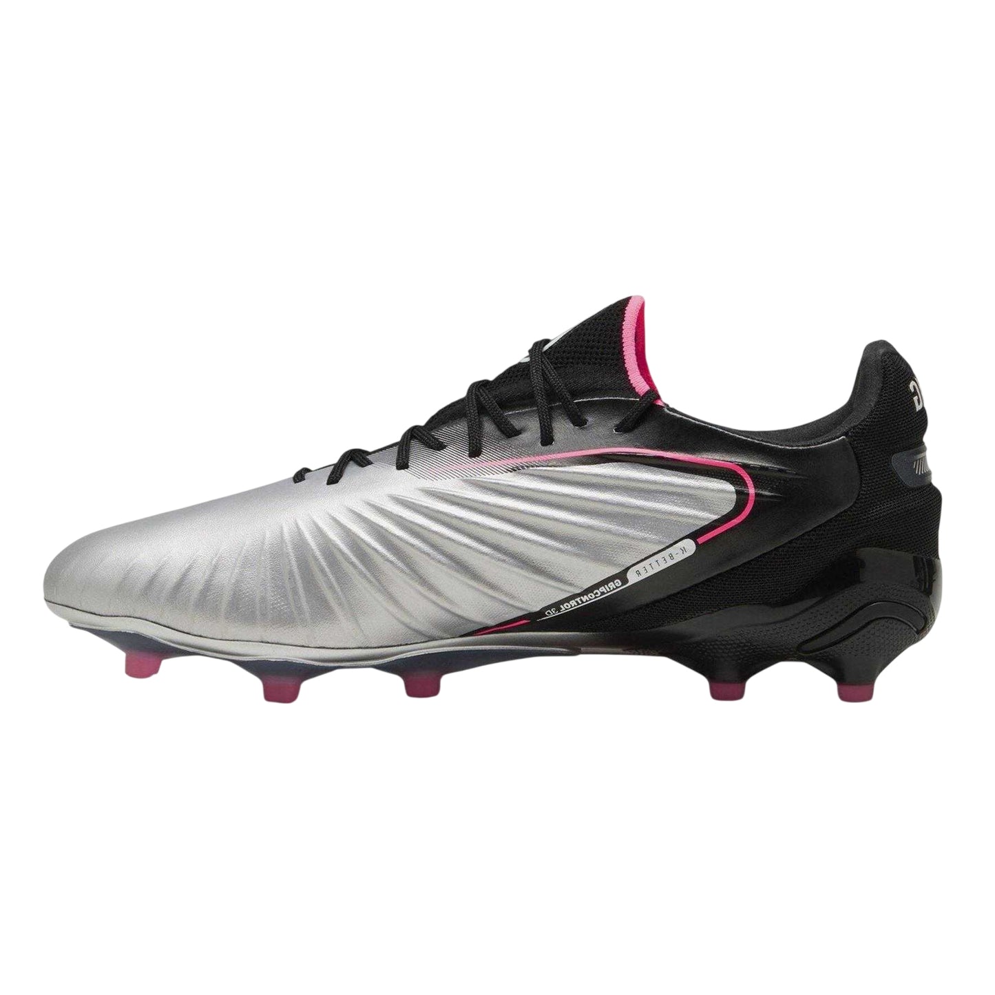 Silver - Back - Puma Childrens-Kids King Ultimate Firm Ground Football Boots
