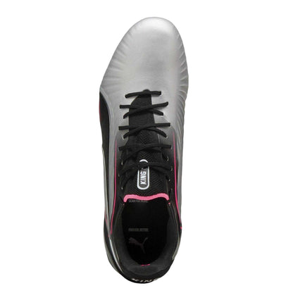 Silver - Side - Puma Childrens-Kids King Ultimate Firm Ground Football Boots