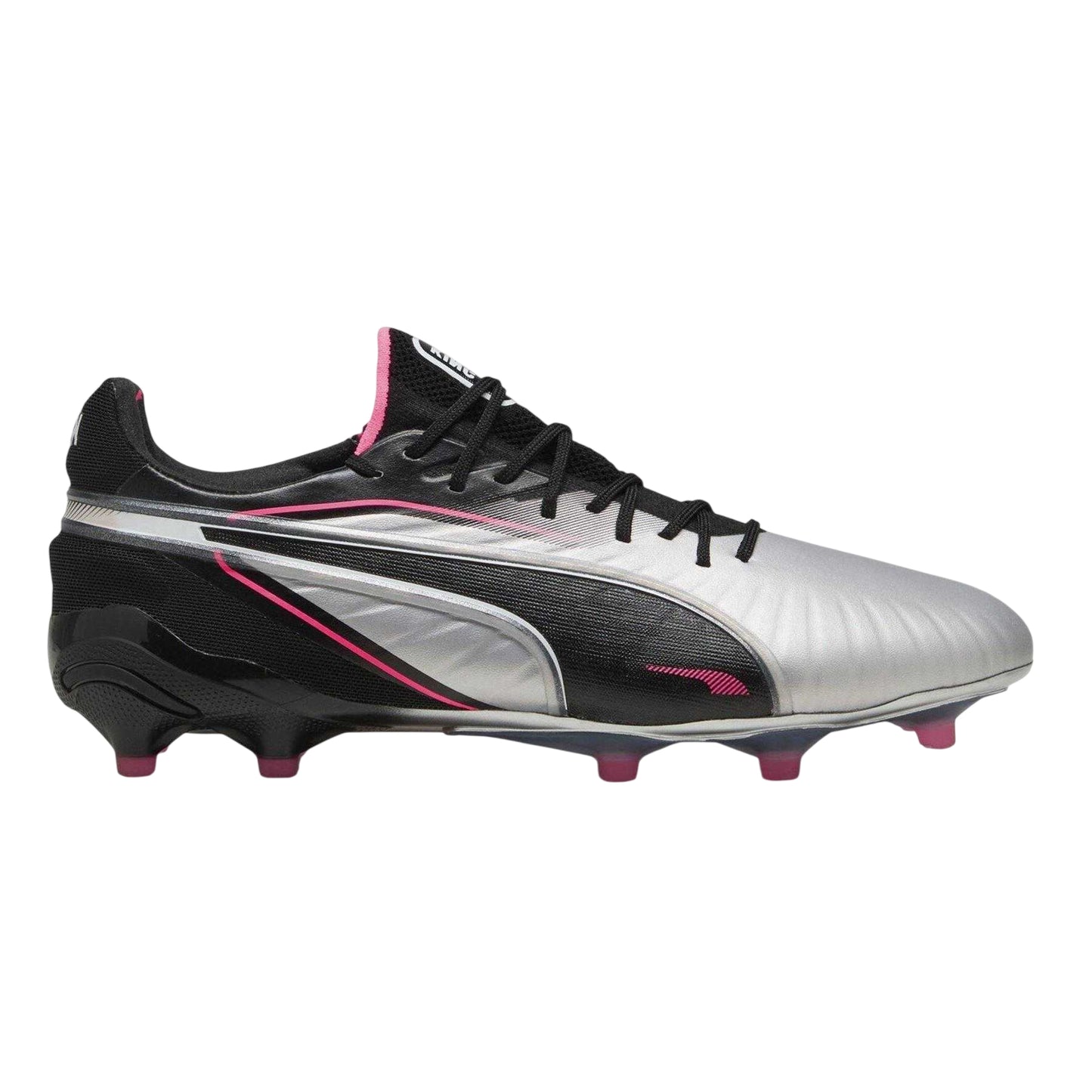 Silver - Front - Puma Childrens-Kids King Ultimate Firm Ground Football Boots