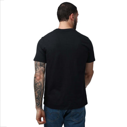 Black - Back - Levis Mens Bandana Print Crew Neck T-Shirt