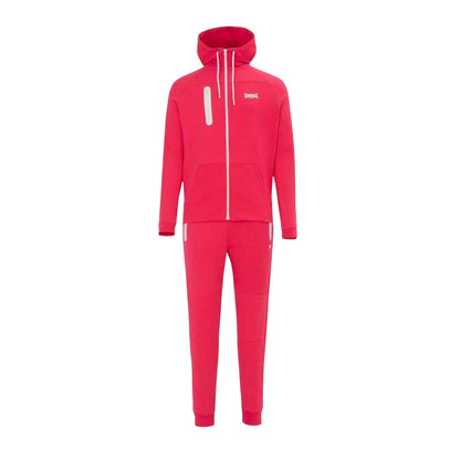 Red - Front - Lonsdale Mens Tracksuit