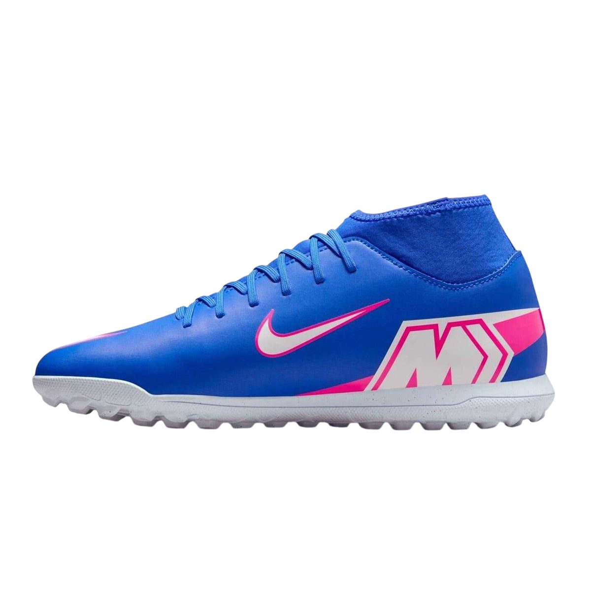 Blue-White-Pink - Back - Nike Mens Mercurial Superfly 10 Football Boots