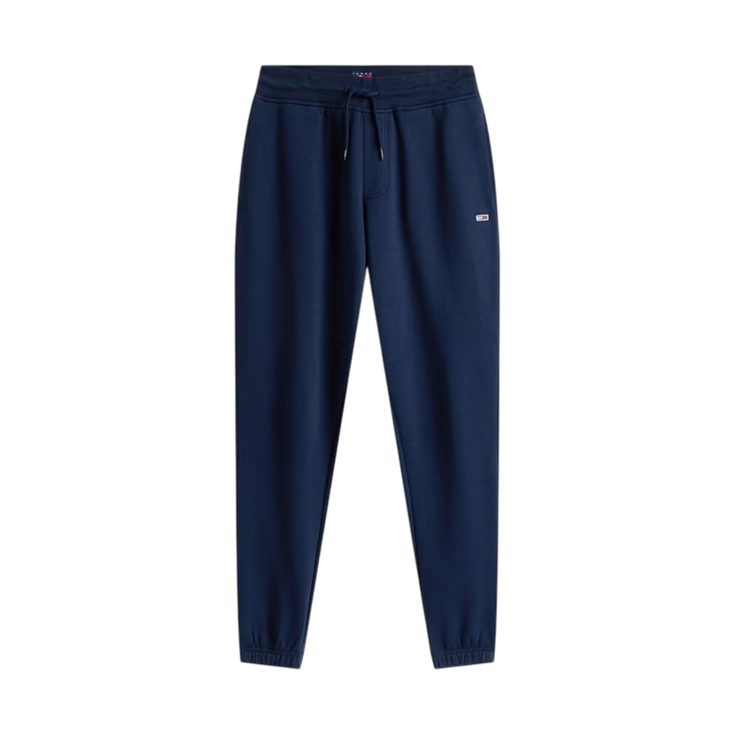 Dark Navy - Front - Tommy Jeans Mens Cotton Flag Joggers