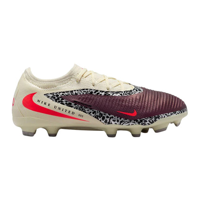 Burgundy-Digital Print - Front - Nike Childrens-Kids Phantom 6 Pro Football Boots