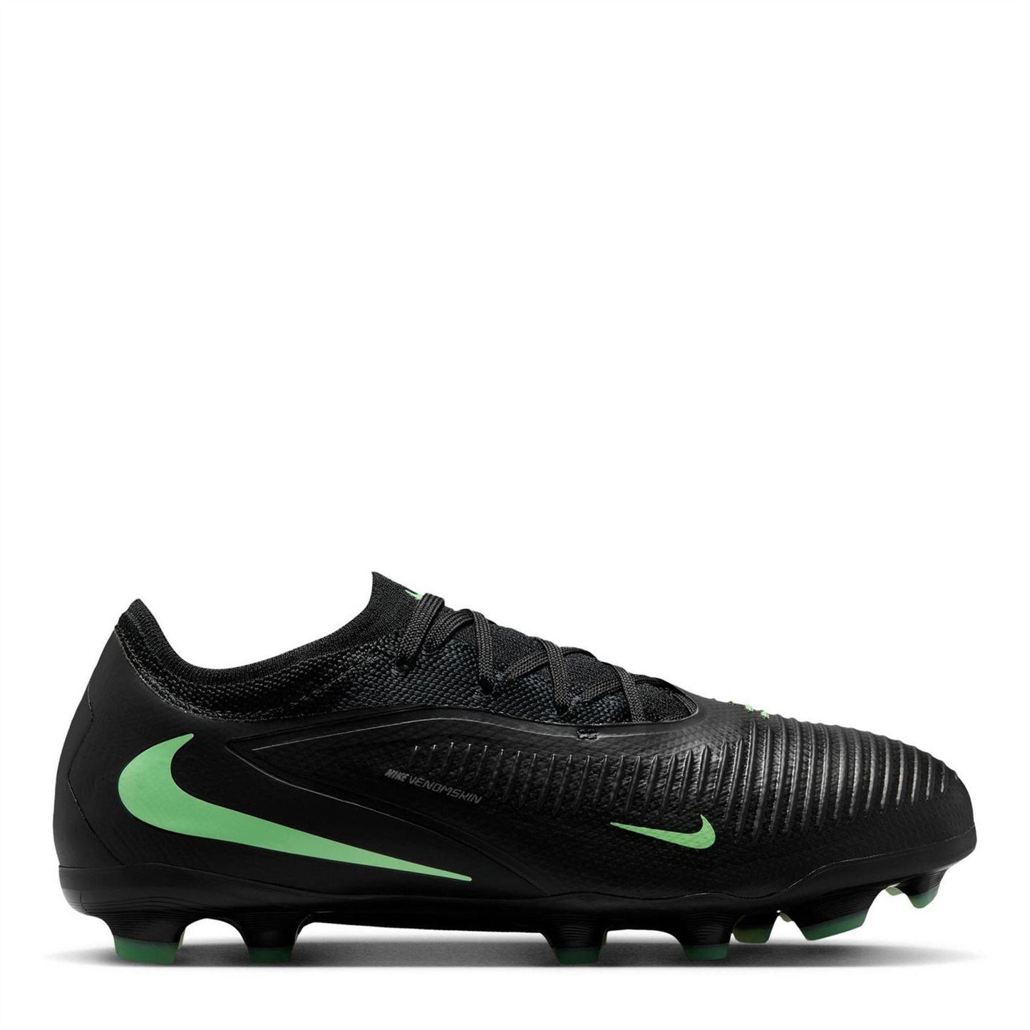 Black-Green - Front - Nike Childrens-Kids Phantom 6 Pro Football Boots