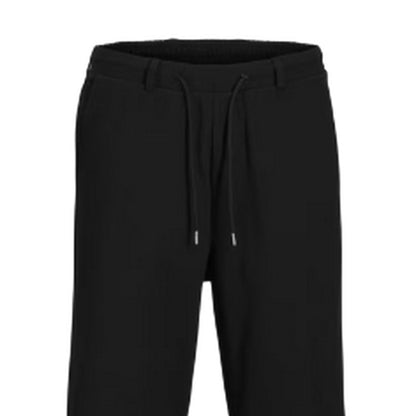 Black - Side - Jack And Jones Mens Tapered Leg Relaxed Fit Sweatpants