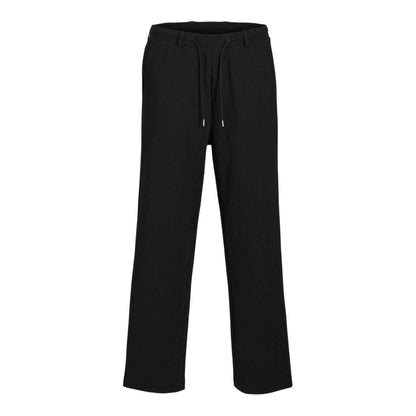 Black - Front - Jack And Jones Mens Tapered Leg Relaxed Fit Sweatpants