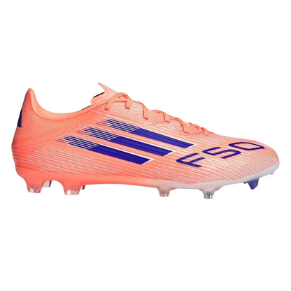 Orange-Blue - Front - Adidas Mens F50 League Football Boots