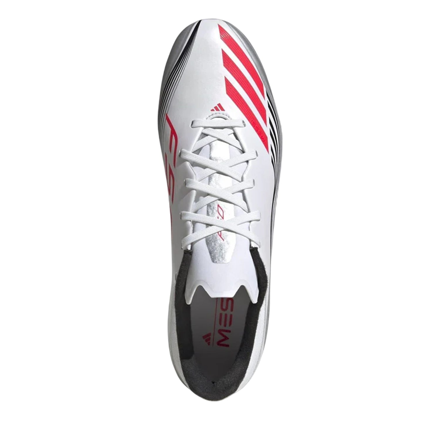 White-Red - Back - Adidas Mens F50 League Football Boots