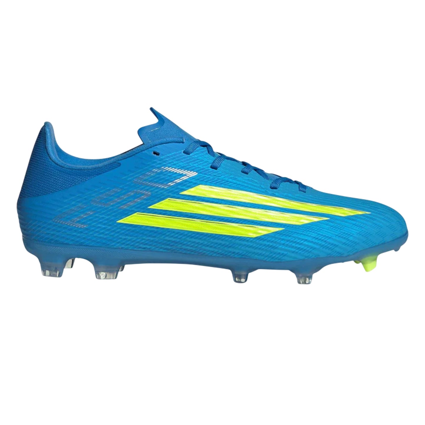 Blue-Yellow - Front - Adidas Mens F50 League Football Boots