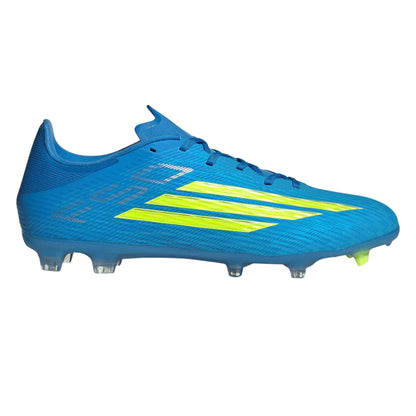 Blue-Yellow - Front - Adidas Mens F50 League Football Boots
