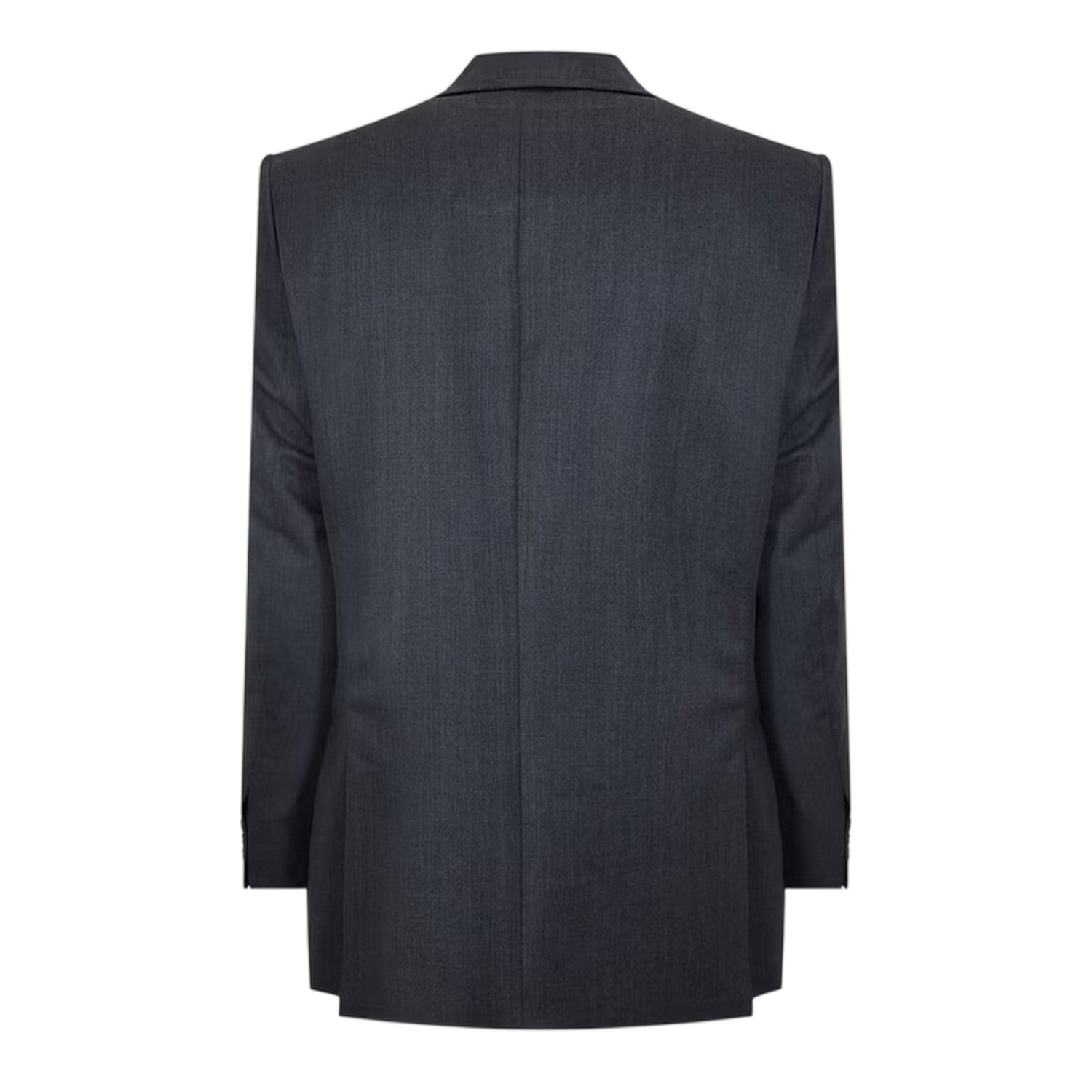Charcoal - Back - Pierre Cardin Mens Regular Suit Jacket