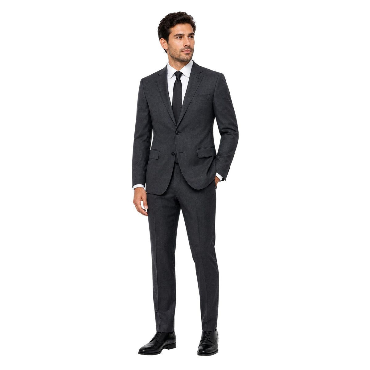 Charcoal - Lifestyle - Pierre Cardin Mens Regular Suit Jacket