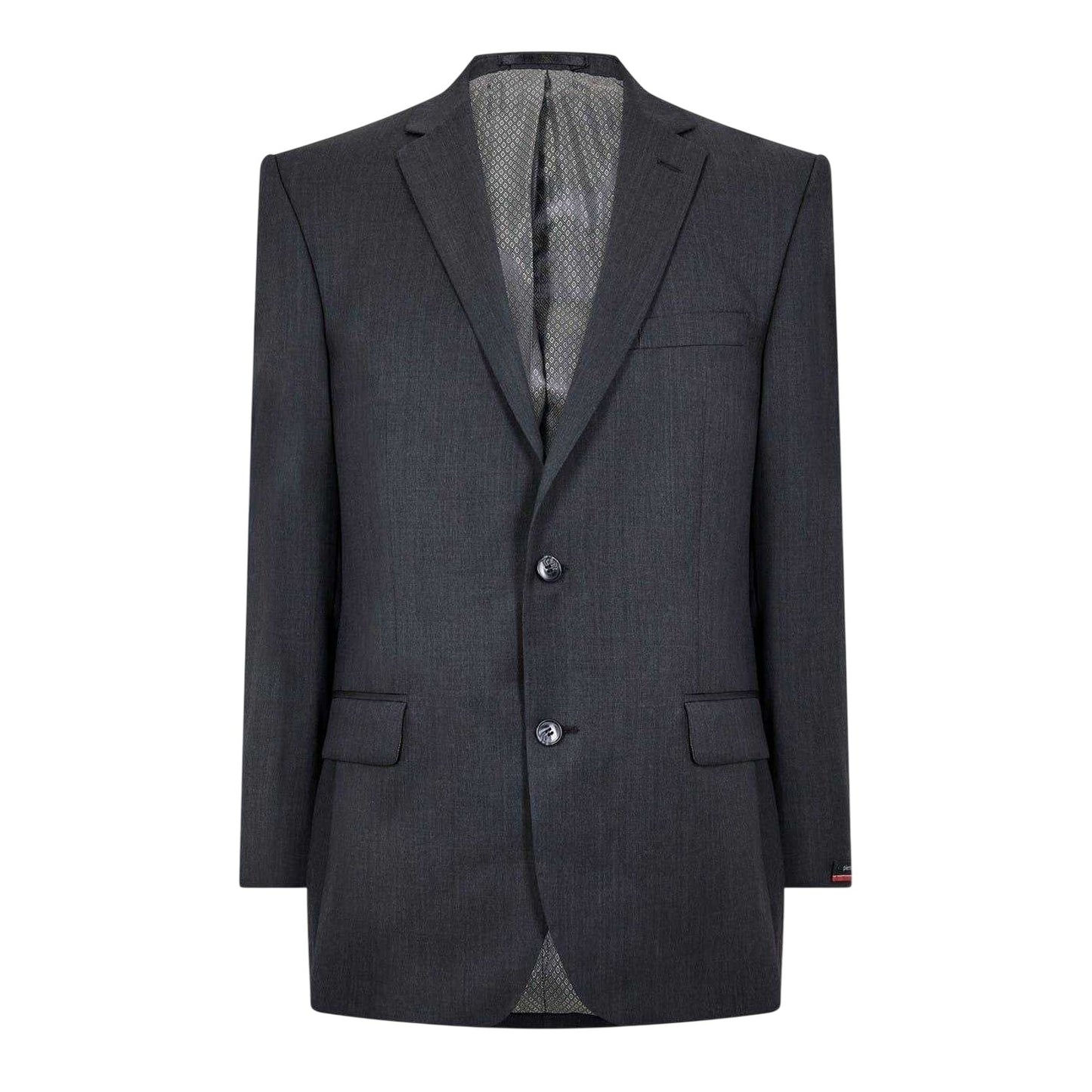 Charcoal - Front - Pierre Cardin Mens Regular Suit Jacket