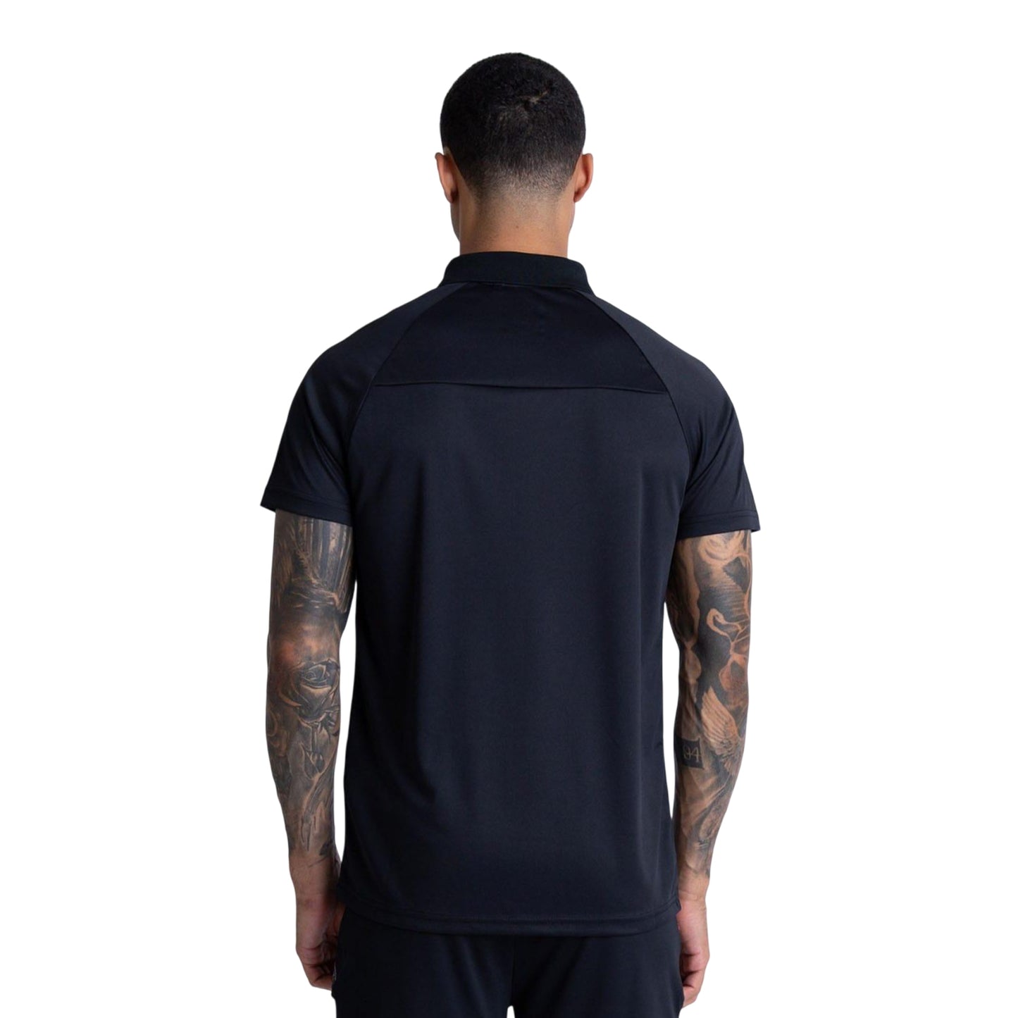 Black - Back - Luke 1977 Mens Thomas Performance Polo Shirt