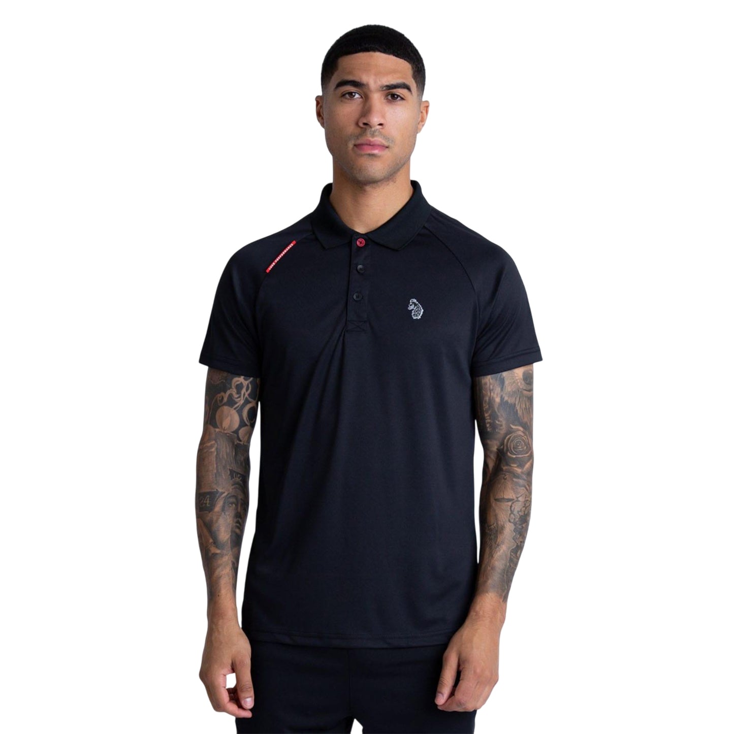 Black - Front - Luke 1977 Mens Thomas Performance Polo Shirt