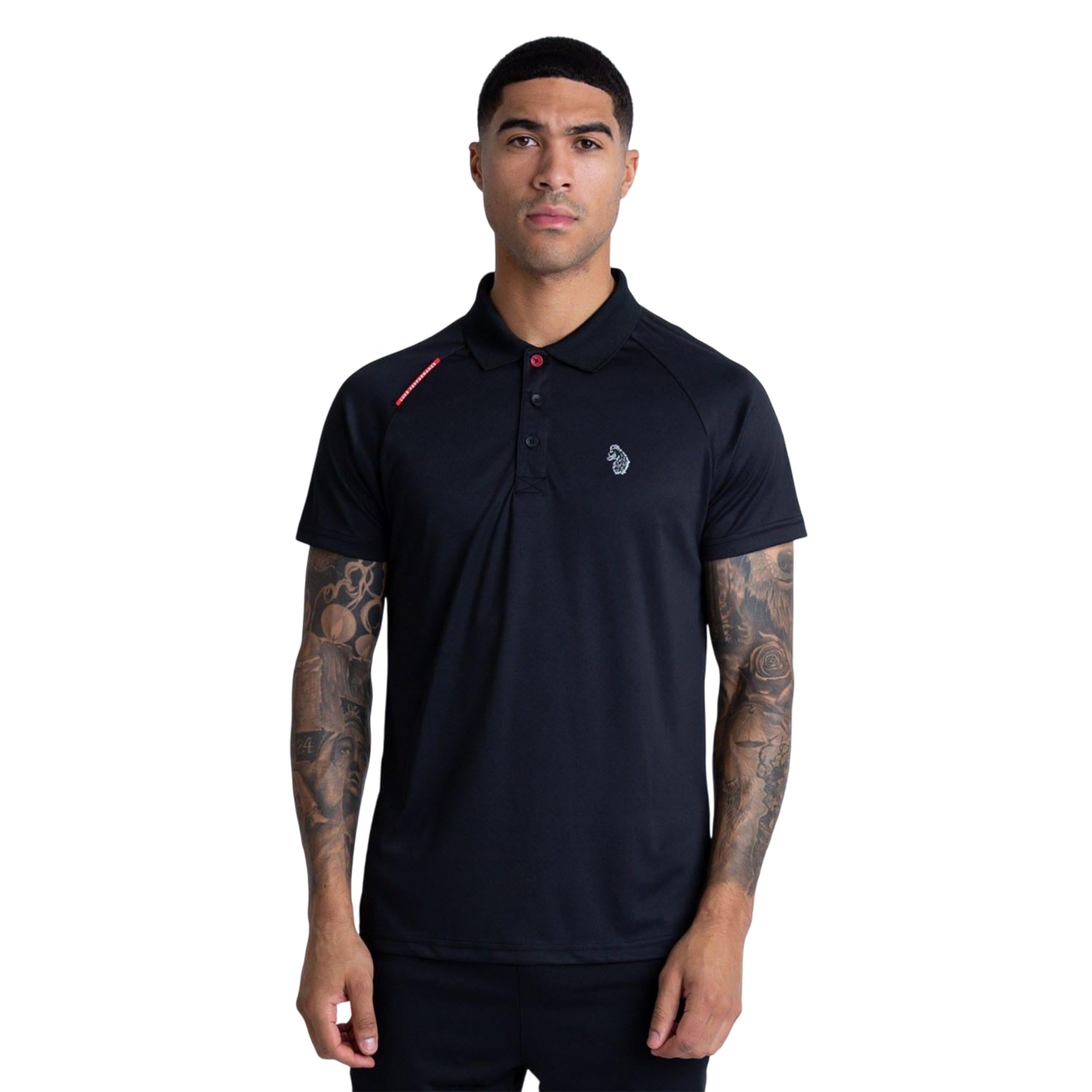 Black - Front - Luke 1977 Mens Thomas Performance Polo Shirt