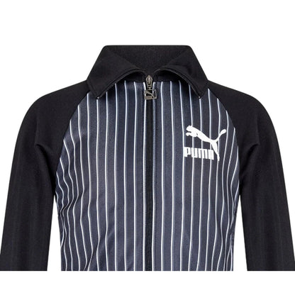 Black - Side - Puma Mens Raglan Track Jacket
