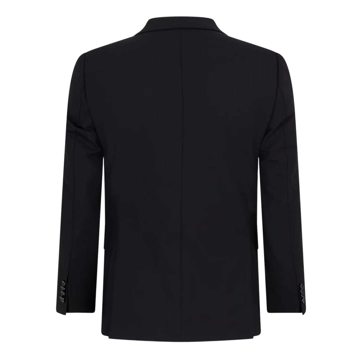 Black - Back - Boss Mens Lapel Collar Regular Formal Suit Jacket