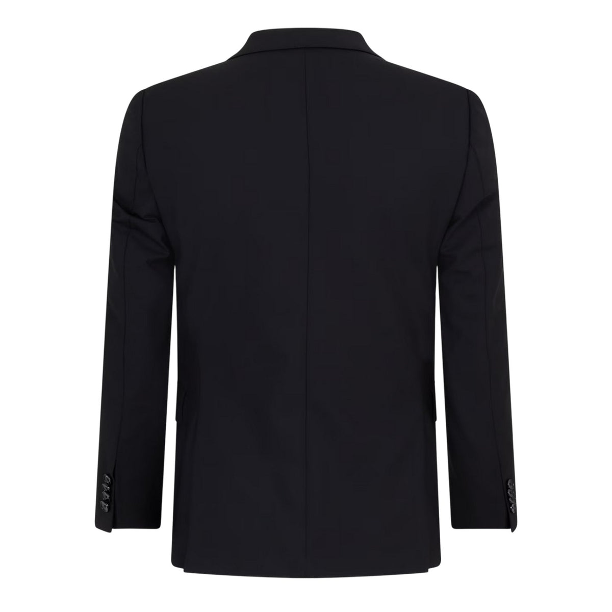 Black - Back - Boss Mens Lapel Collar Regular Formal Suit Jacket