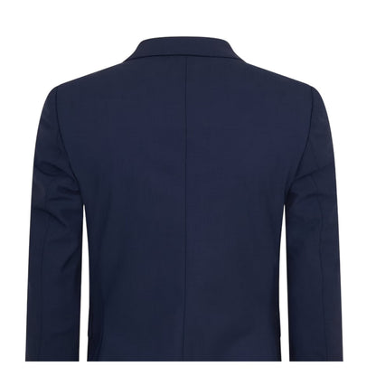 Blue - Lifestyle - Boss Mens Lapel Collar Regular Formal Suit Jacket