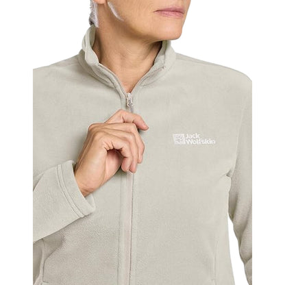 Sand - Side - Jack Wolfskin Womens-Ladies Taunus Fleece Jacket