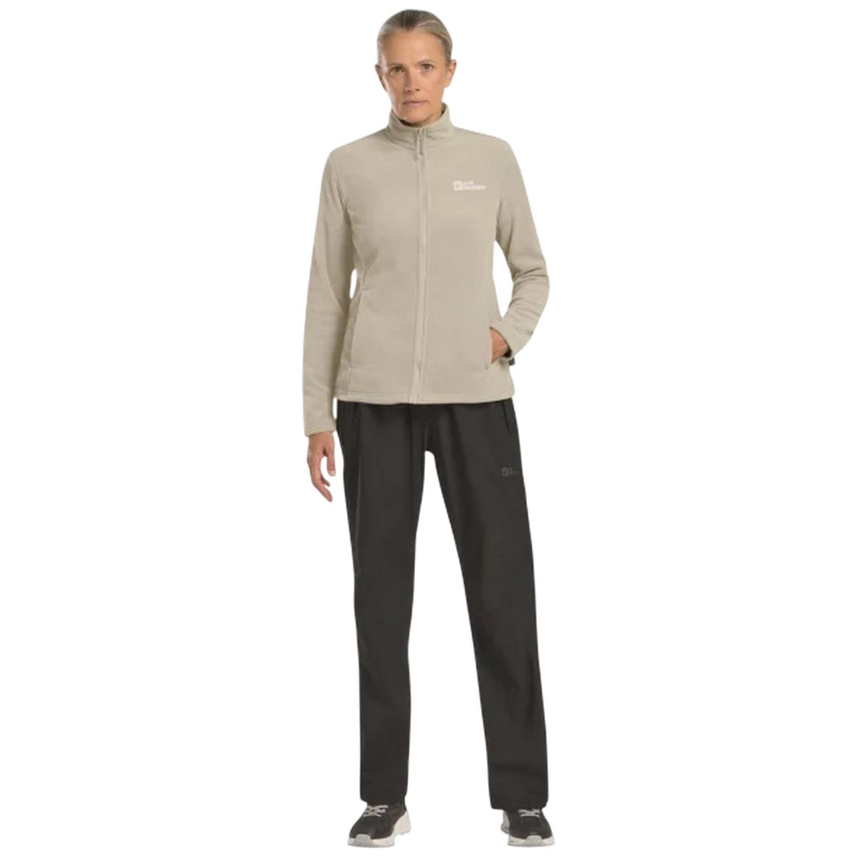 Sand - Lifestyle - Jack Wolfskin Womens-Ladies Taunus Fleece Jacket
